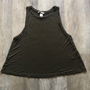 Olive Green Muscle Tank